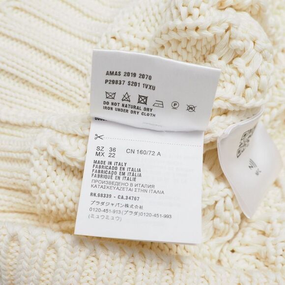 Prada Vest Size 36 Cable Knit V-neck Tilden Knit Vest Made In Italy 20241230 - Picture 7 of 9